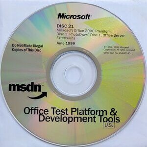 Vintage - Microsoft Office 2000 Premium: PhotoDraw, Office Server Ext, 1999